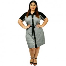Vestido estilo camisa, modelo V4076