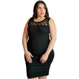 Vestido sin Manga Con Encaje Modelo V3005