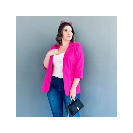 Blazer de lino Roman Fashion /Tallas Extras, 2133 (Fiusha)