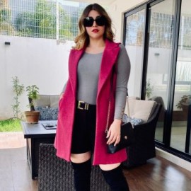 Abrigo tipo chaleco modelo 4507