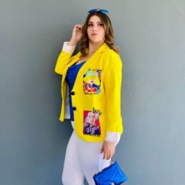 Blazer juvenil Roman Fashion/Tallas Extras, 007 (Amarillo)