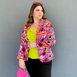 Blazer sublimado Roman Fashion/Tallas Extras, 001 (Fiusha)