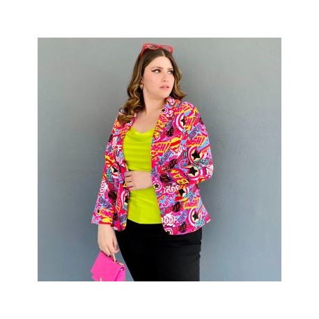 Blazer sublimado Roman Fashion/Tallas Extras, 001 (Fiusha)