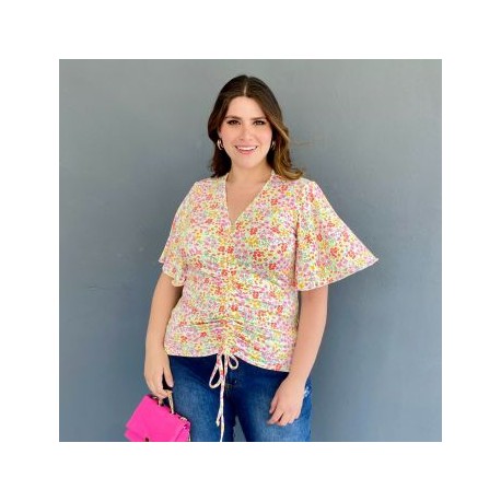Blusa de temporada Roman Fashion/Tallas Extras, 1731 (Blanco)