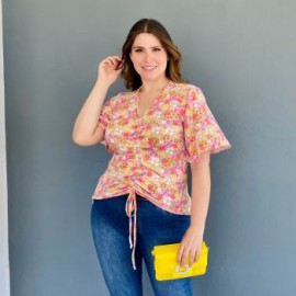 Blusa de temporada Roman Fashion/Tallas Extras, 1731 (Rosa)