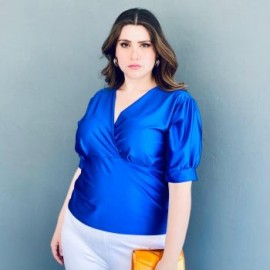 Blusa escote V Roman Fashion/Tallas Extras, 1772 (Rey)