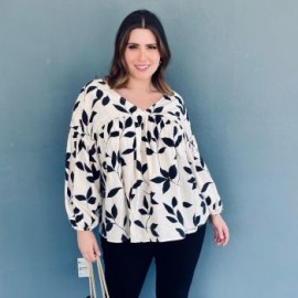 Blusa manga larga Tallas Extras, 3058