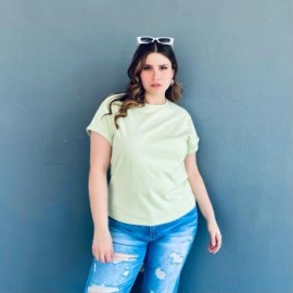 Blusa casual Balam/Tallas Extras, 0011 (Pistache)