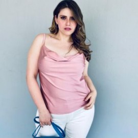 Top de tirantes en talla extra, modelo 0424 (Rosa)