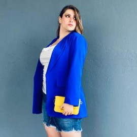 Blazer con ribete, Roman Fashion Tallas EXtras. 2631 (Rey)