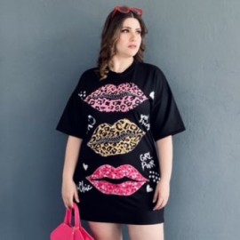 Vestido xoxo Roman Fashion/Tallas Extras, 1081 (Negro)