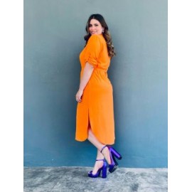 Vestido largo Roman Fashion/Tallas Extras, 1765 (Naranja light)