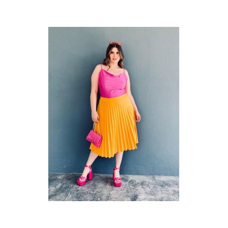 Falda plisada Roman Fashion/Tallas Extras, 715 (Mango)