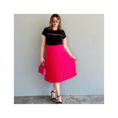 Falda plisada Roman Fashion/Tallas Extras, 715 (Fiusha)