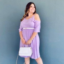 Vestido fresco talla extra, modelo 4242