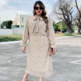 Vestido midi, modelo 4204 (hueso-f)