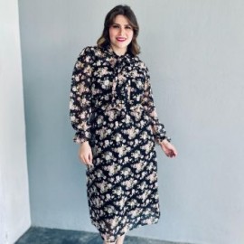 Vestido midi, modelo 4204