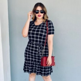 Vestido de Cuadros Strech 4248