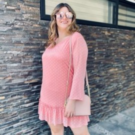 Vestido transparente con forro V-ST 011