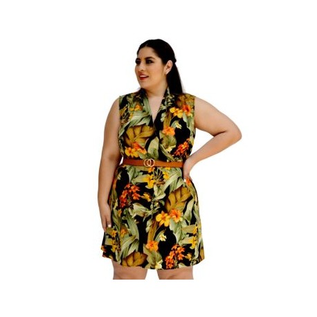 Vestido de chiffon V-SM 3296