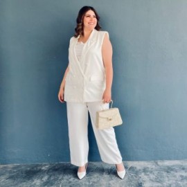 Conjunto de vestir Roman Fashion /Tallas extras, 1030 (Blanco)