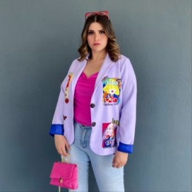 Blazer juvenil Roman Fashion/Tallas Extras, 007 (Lila)
