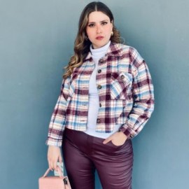 Sobrecamisa de lana Tallas Extras, 2071 (Vino)