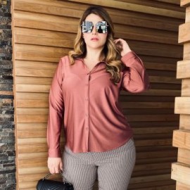Camisera satinada Tallas Extras, 2620 (Mauve)