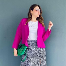 Blazer corto juvenil Tallas Extras, 2881 (Magenta)