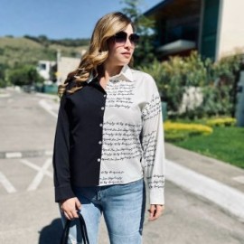 Camisa Letters Tallas Extras, 741 (Negro)