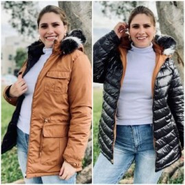 Chamarra doble vista (4 en 1) Tallas Extras, 6238 (Camel)