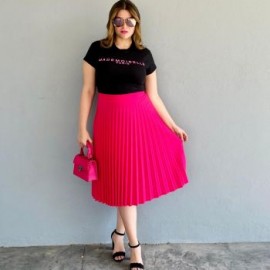 Falda plisada Roman Fashion/Tallas Extras, 715 (Fiusha)