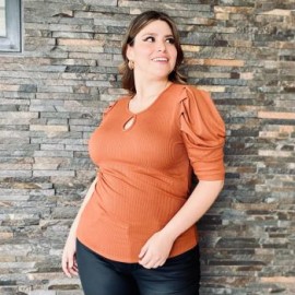 Blusa acanalada Tallas Extras, 1748 (Chedron)