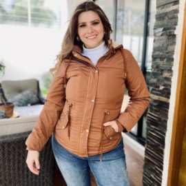 Chamarra cazadora tallas extras, 5966 (Camel)