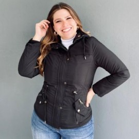 Chamarra cazadora tallas extras, 5966 (Negro)