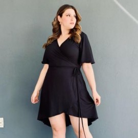 Vestido strech Roman Fashion/Tallas Extras, 4211 (Negro)