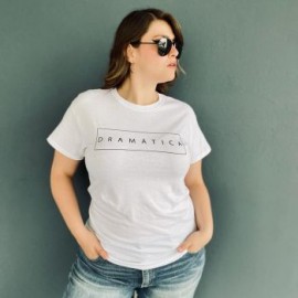 Playera talla extra, modelo 9001-43 dramática (Blanco)