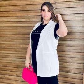 Chaleco juvenil talla extra, modelo 7352 (Blanco)