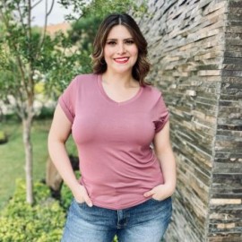 Playera básica talla extra, modelo 0013 (Morado)