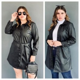 Vestido / Gabardina 2 en 1 Roman Fashion /  Tallas Extras 2138