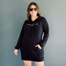 Vestido deportivo Roman Fashion /  Tallas Extras 8024 (Negro)