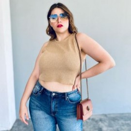 Top tejido (talla extra, modelo 2264 (Arena)