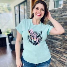 Playera talla extra, modelo 9001-38 (Menta) TIGRE