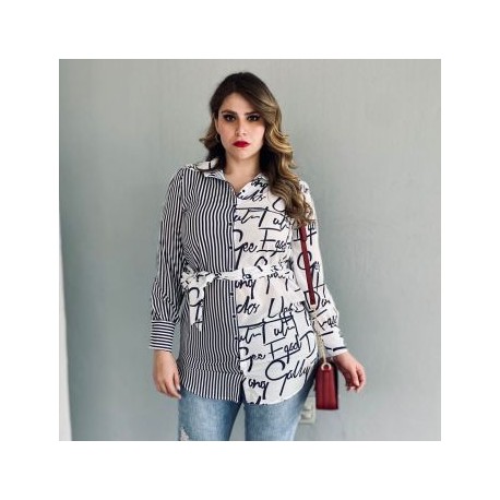 Bluson camisero talla extra, modelo 3682 (marino)