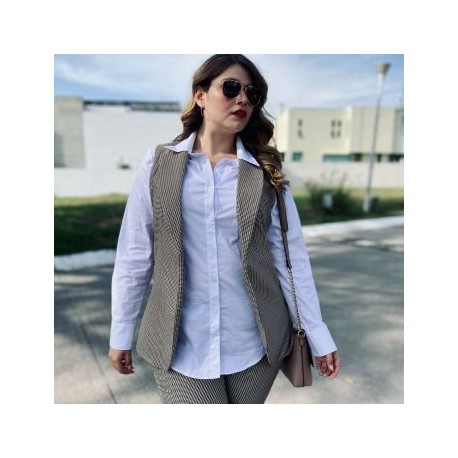 Chaleco Trendy de Cuardos (Forrado) Modelo 2480