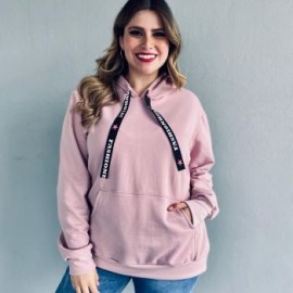 Sudadera larga afelpada lisa 8022 PREMIUM*