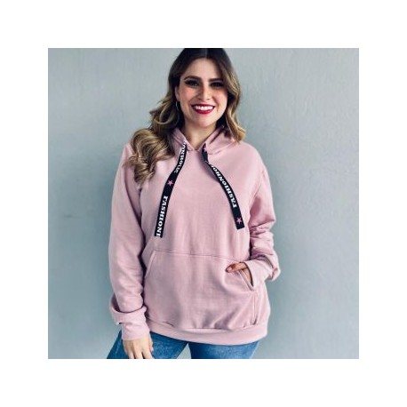 Sudadera larga afelpada lisa 8022 PREMIUM*