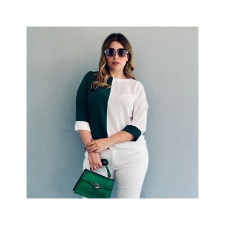 Blusa bicolor amplia 001