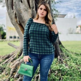 Blusa Escote Cuadro BL-JUL 006