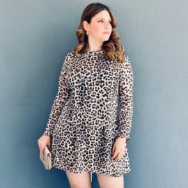 Vestido sexy otoñero Roman Fashion/Tallas Extras, 4222